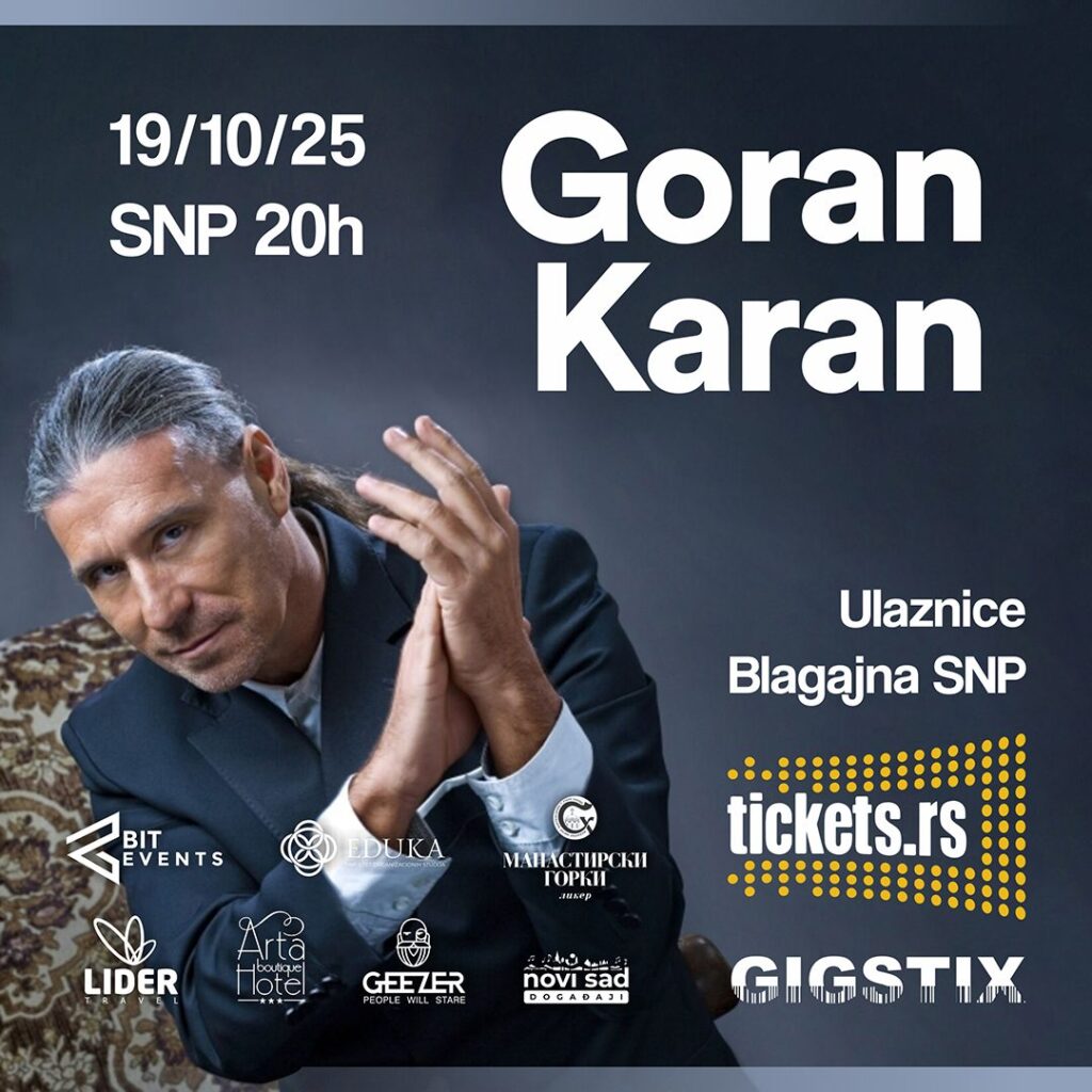 Koncert Gorana Karana - plakat